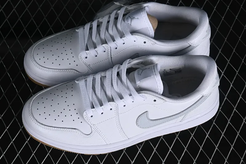 All categories Air Jordan Jordan series basketball shoes Air Jordan 1 Low Z version Air Jordan 1 Low Golf J1 Joe 1 new golf version Raw rubber white DD9315-111